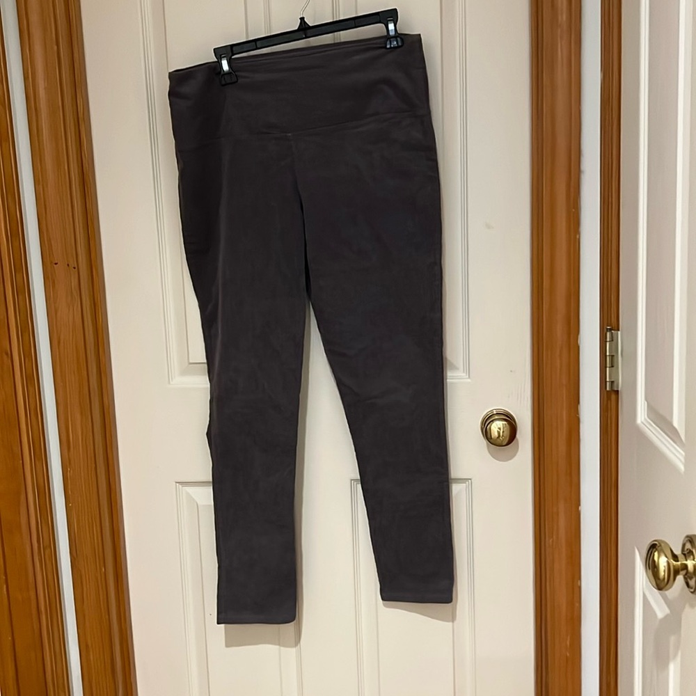 Athena Marie grey corduroy stretch  leggings. Pull on
